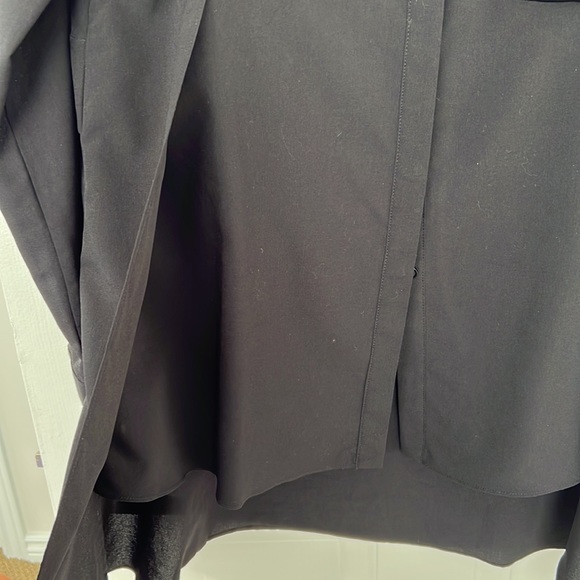 RUDSAK Black tunic with vegan leather pocket and collar L high/low like new - Picture 8 of 8